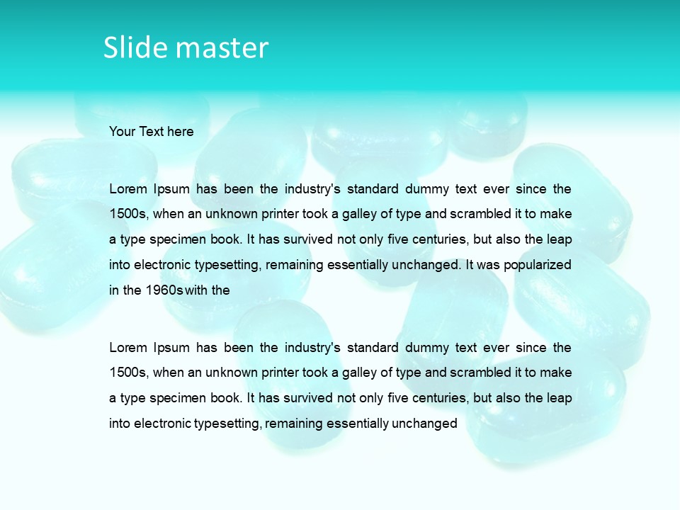 Cough Drop Care PowerPoint Template