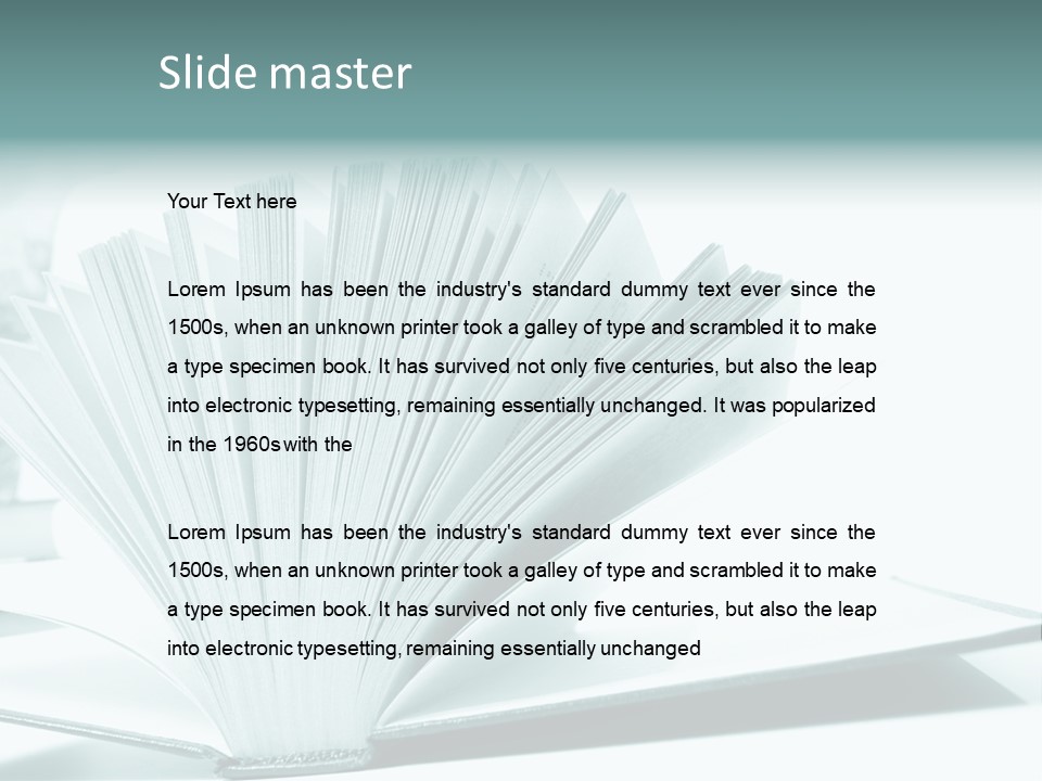 Textbook Teaching Archive PowerPoint Template