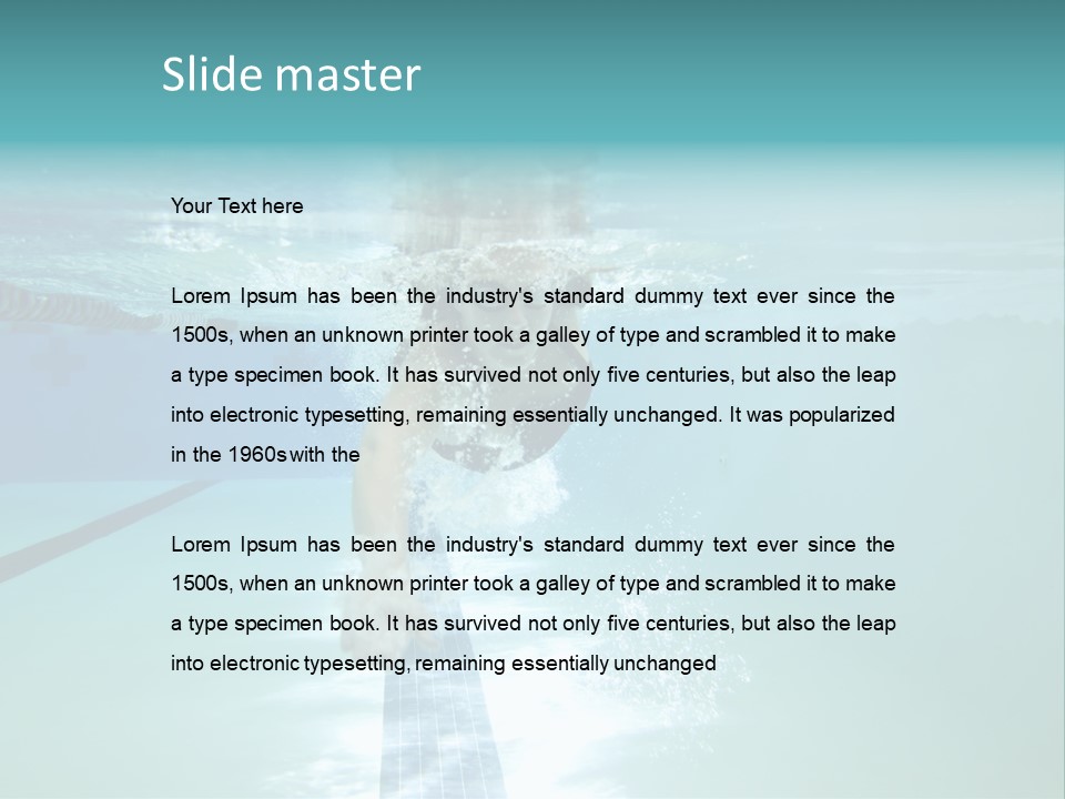 Fitness Skinny Bubble PowerPoint Template