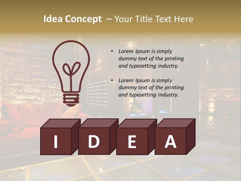 Club Coating Bead PowerPoint Template