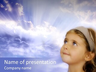 Girl Background Religion PowerPoint Template