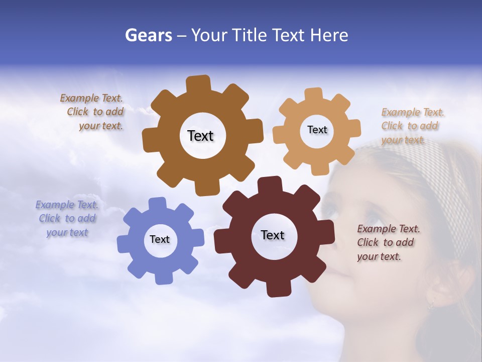 Girl Background Religion PowerPoint Template