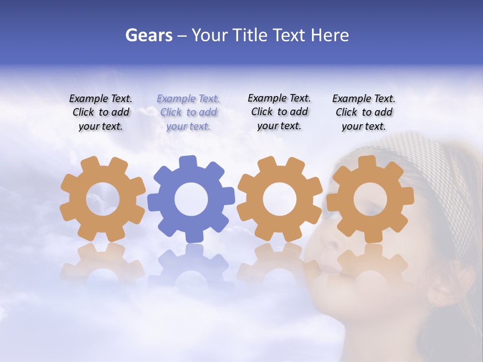 Girl Background Religion PowerPoint Template