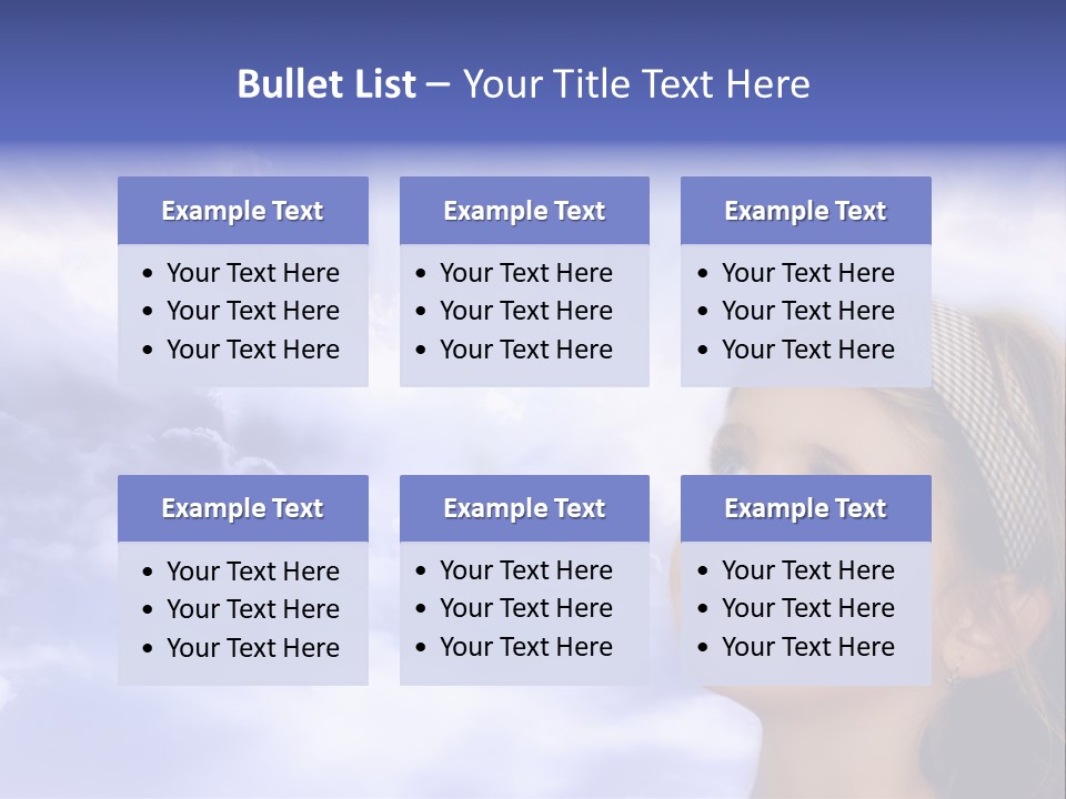 Girl Background Religion PowerPoint Template