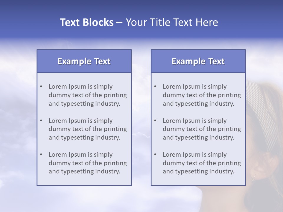 Girl Background Religion PowerPoint Template