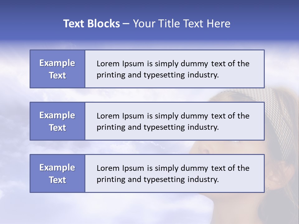 Girl Background Religion PowerPoint Template