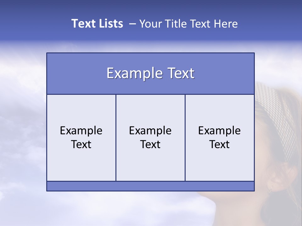 Girl Background Religion PowerPoint Template