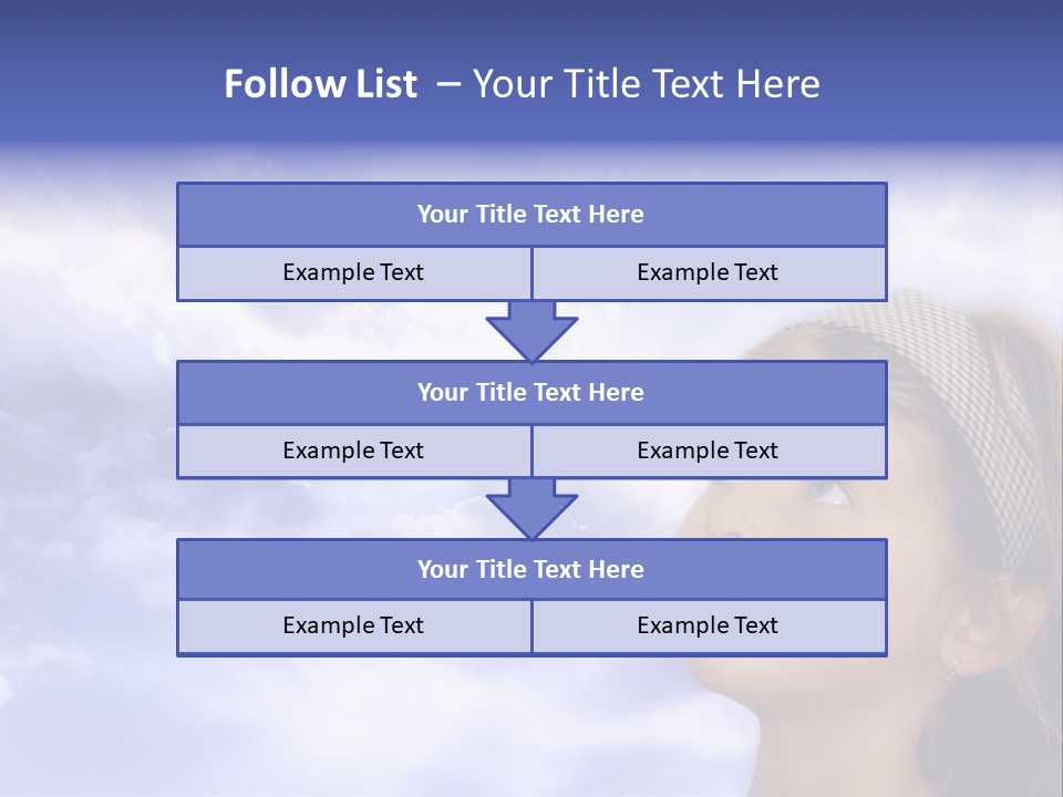 Girl Background Religion PowerPoint Template