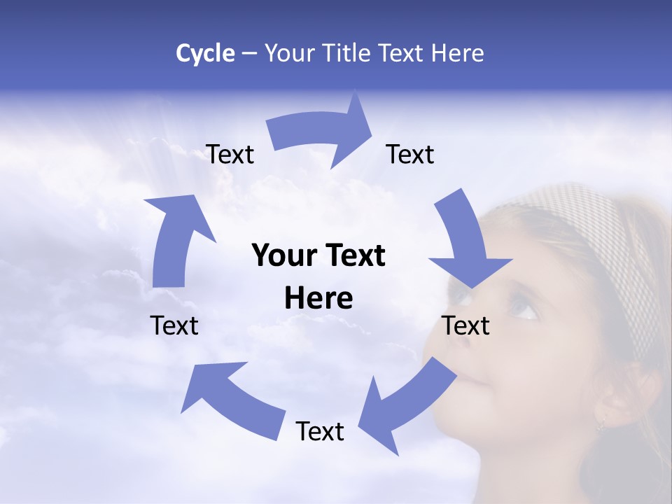 Girl Background Religion PowerPoint Template