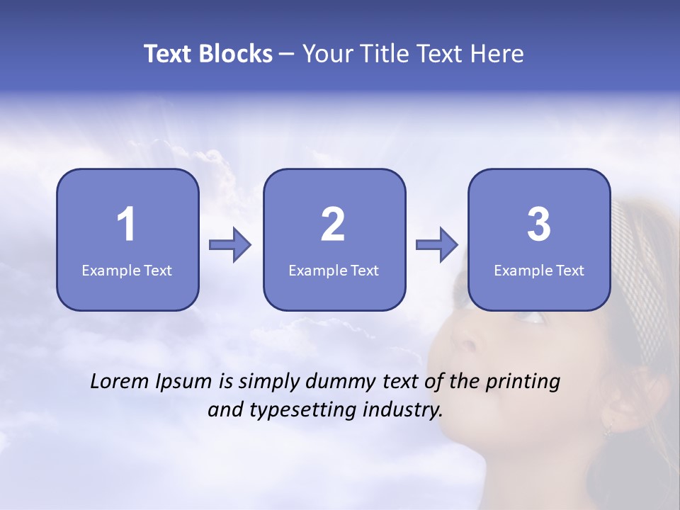 Girl Background Religion PowerPoint Template