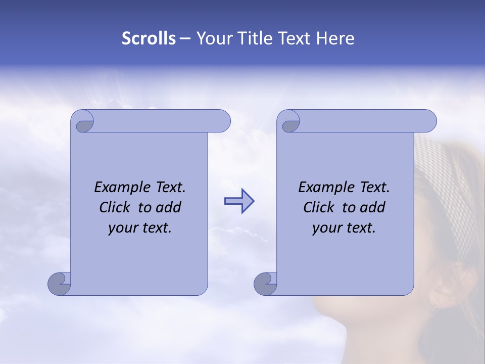 Girl Background Religion PowerPoint Template