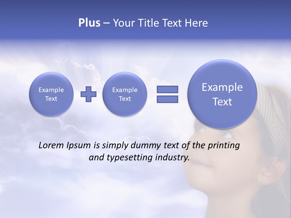 Girl Background Religion PowerPoint Template