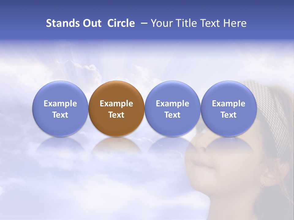 Girl Background Religion PowerPoint Template