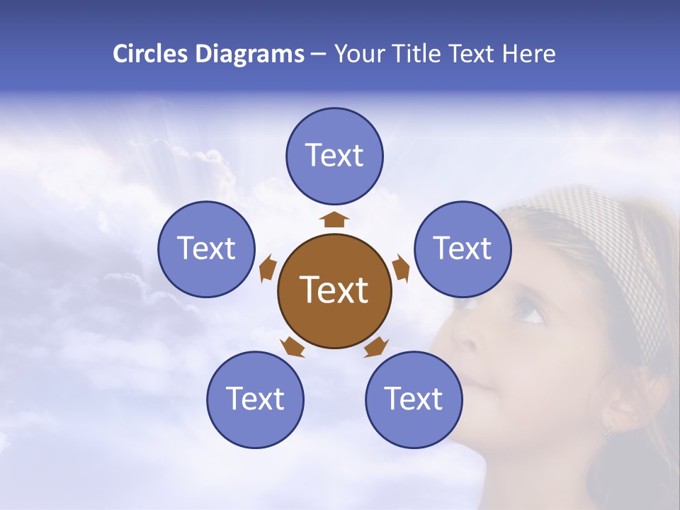 Girl Background Religion PowerPoint Template