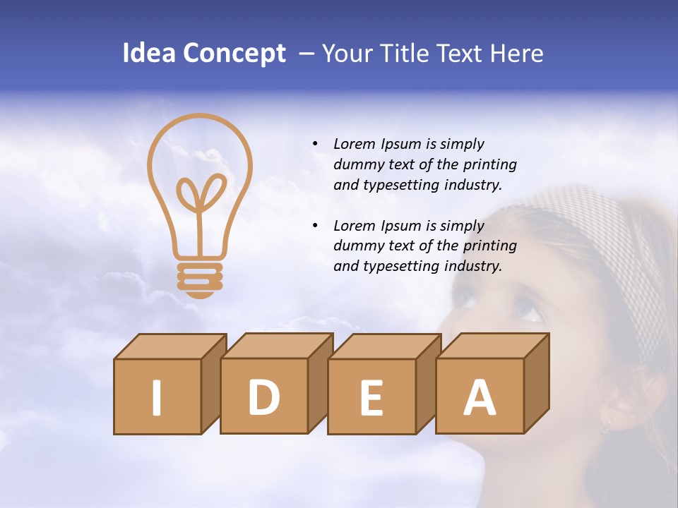 Girl Background Religion PowerPoint Template