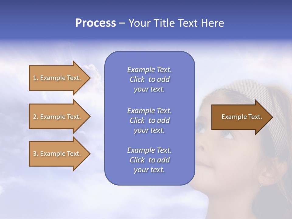 Girl Background Religion PowerPoint Template