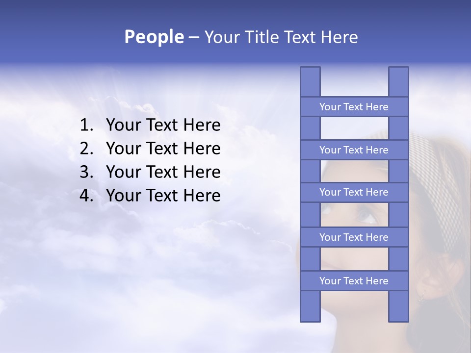 Girl Background Religion PowerPoint Template