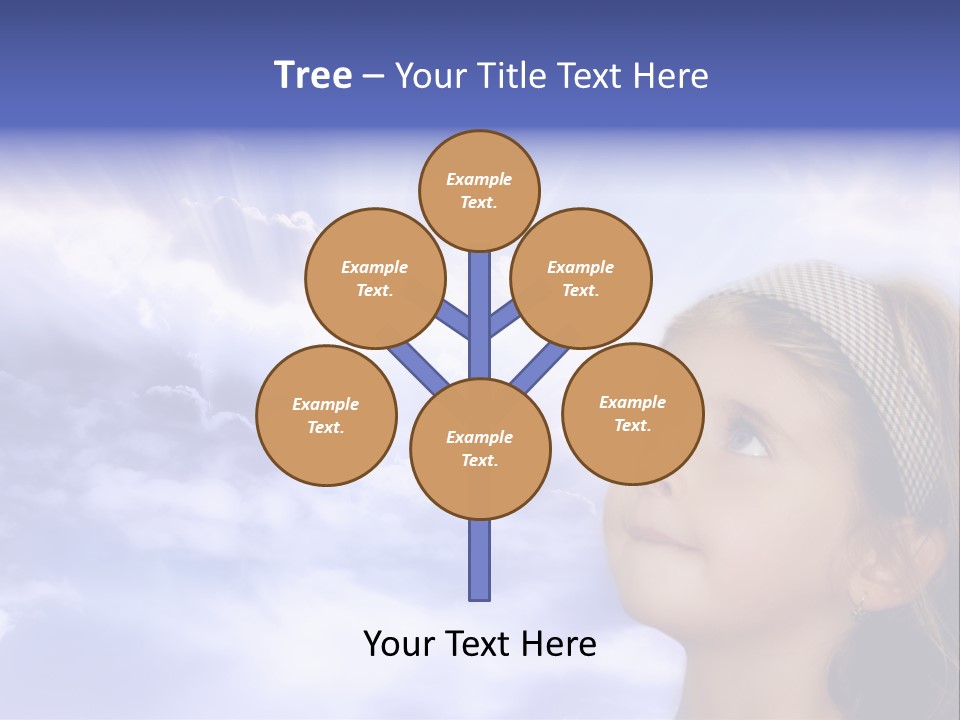 Girl Background Religion PowerPoint Template