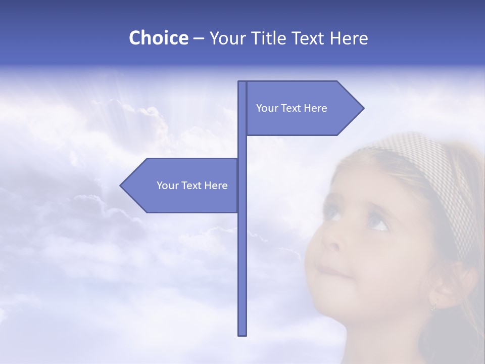 Girl Background Religion PowerPoint Template