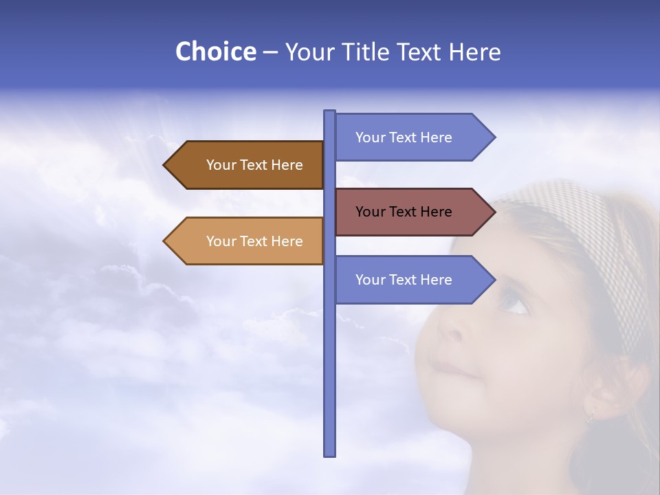 Girl Background Religion PowerPoint Template