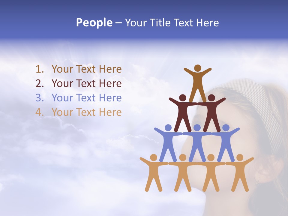 Girl Background Religion PowerPoint Template