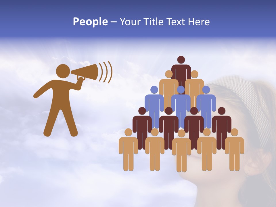 Girl Background Religion PowerPoint Template