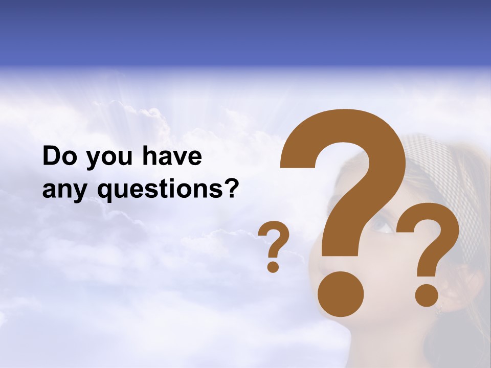 Girl Background Religion PowerPoint Template