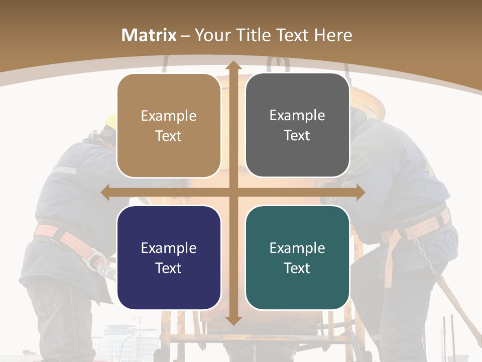 Cement Contractor Rig PowerPoint Template