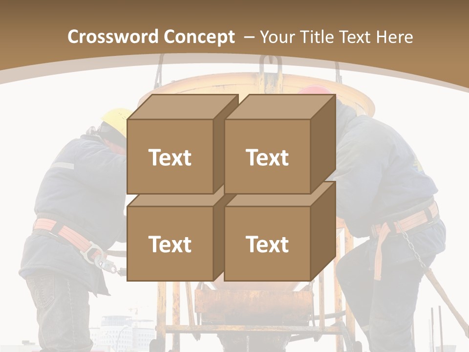 Cement Contractor Rig PowerPoint Template