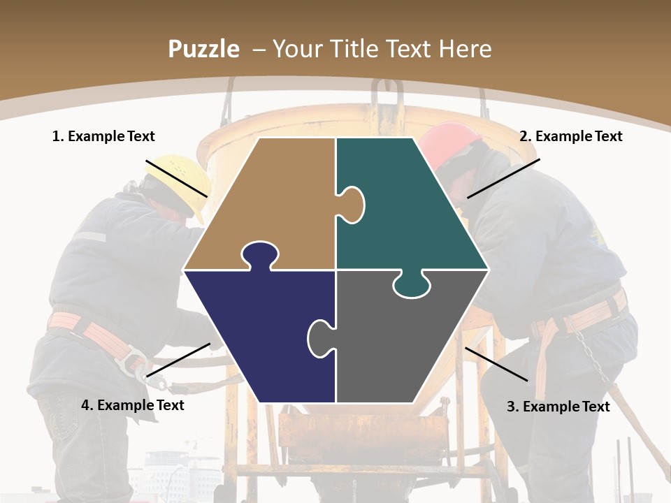 Cement Contractor Rig PowerPoint Template