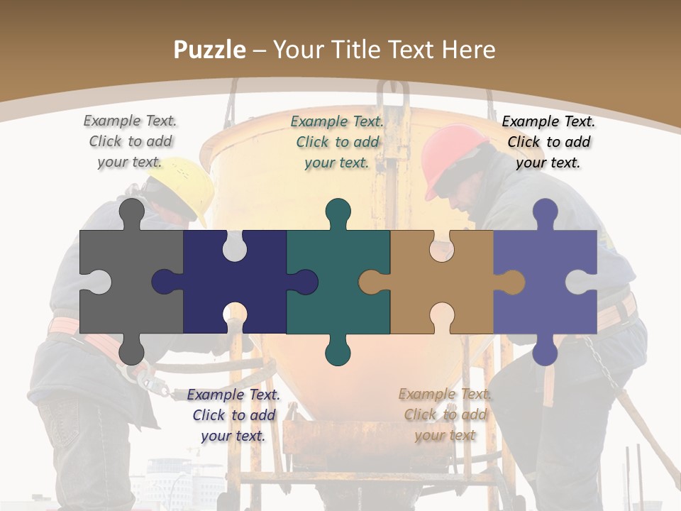 Cement Contractor Rig PowerPoint Template