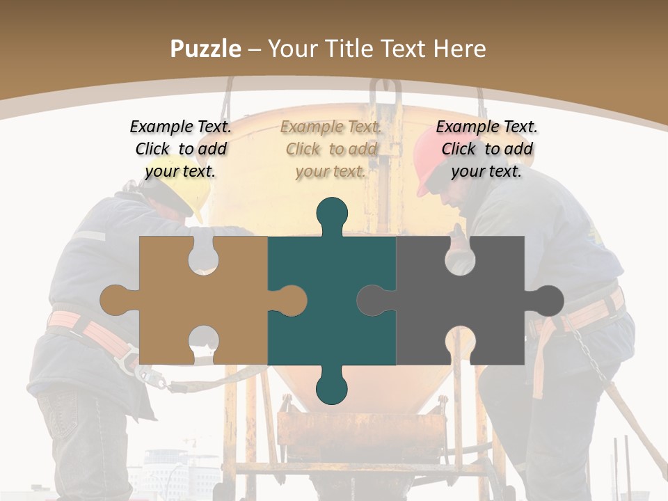 Cement Contractor Rig PowerPoint Template