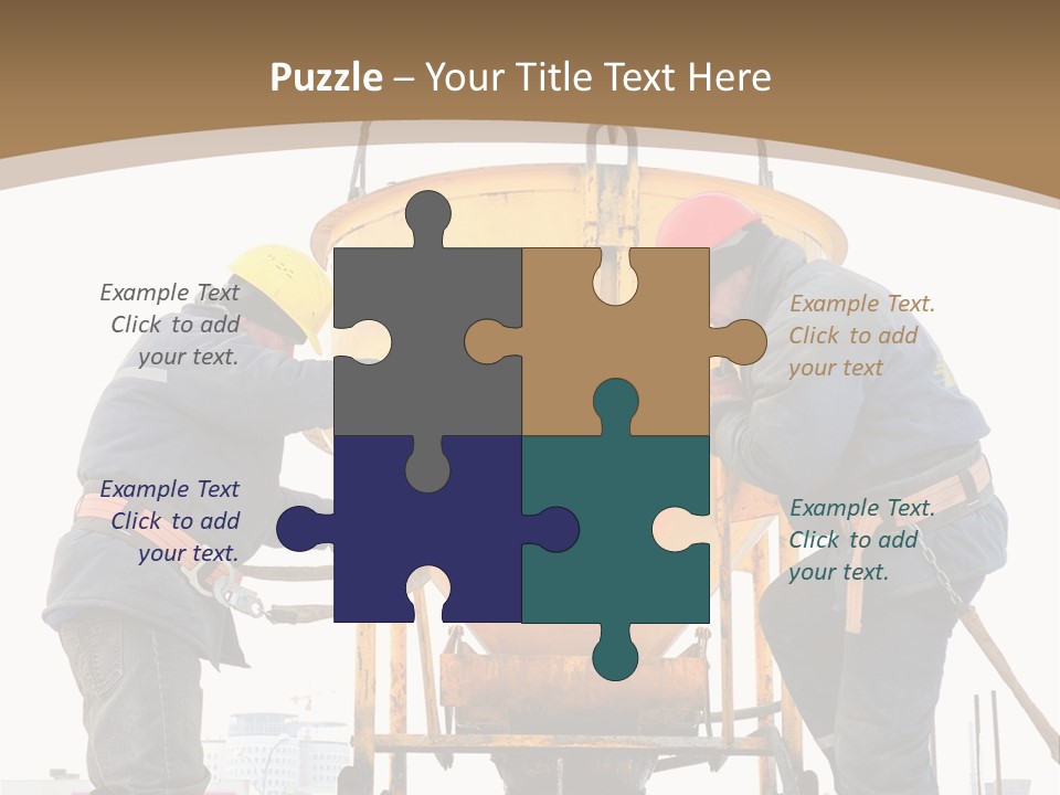 Cement Contractor Rig PowerPoint Template