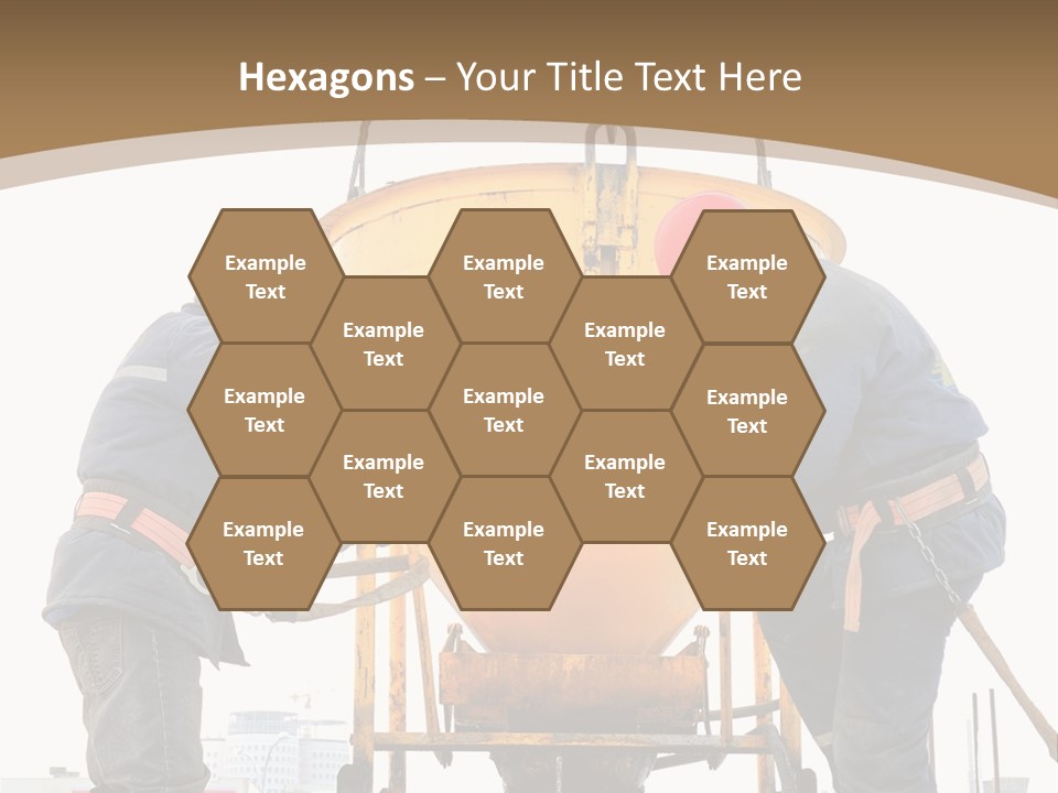 Cement Contractor Rig PowerPoint Template