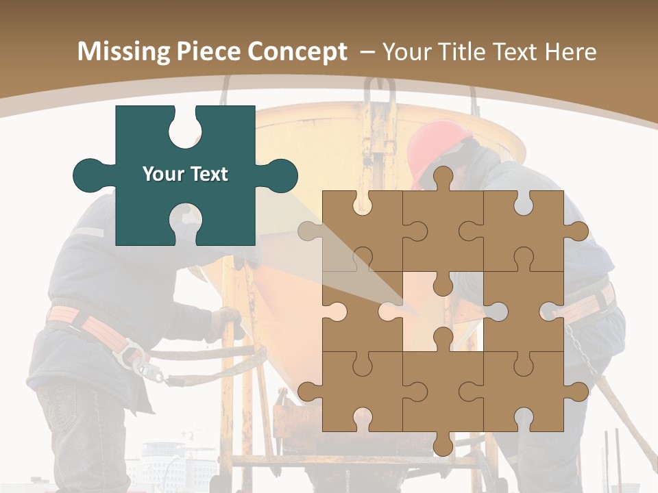 Cement Contractor Rig PowerPoint Template