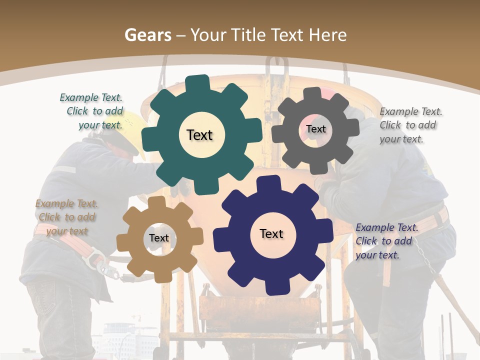 Cement Contractor Rig PowerPoint Template