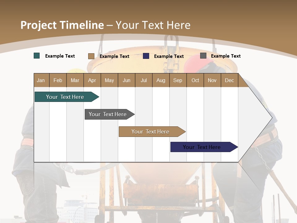 Cement Contractor Rig PowerPoint Template