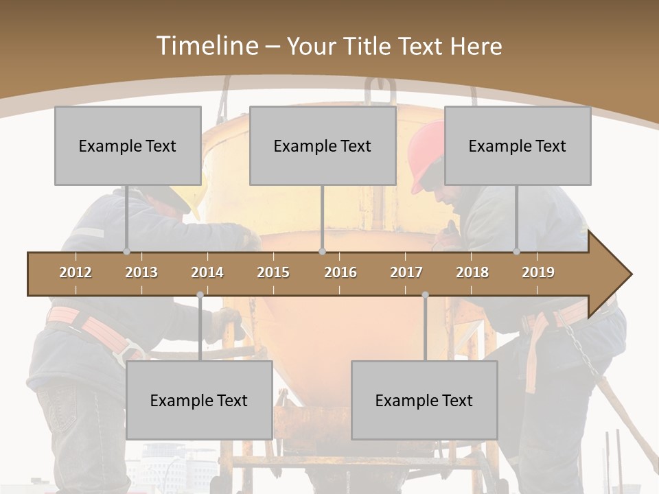 Cement Contractor Rig PowerPoint Template