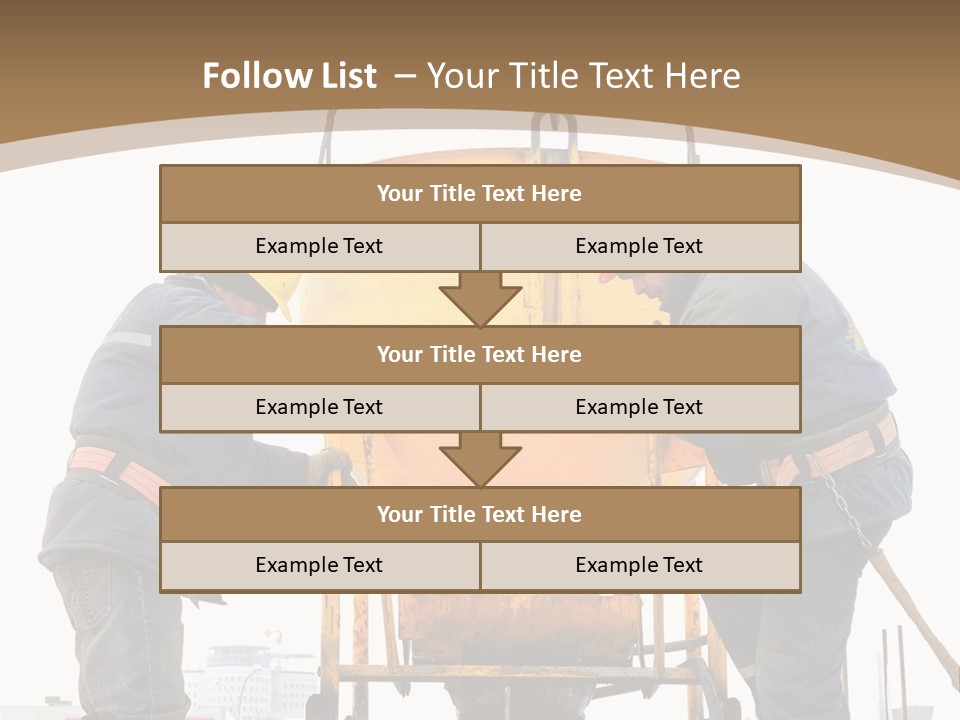 Cement Contractor Rig PowerPoint Template
