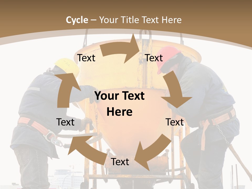 Cement Contractor Rig PowerPoint Template