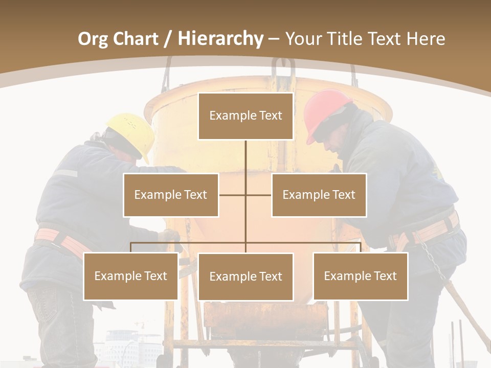Cement Contractor Rig PowerPoint Template