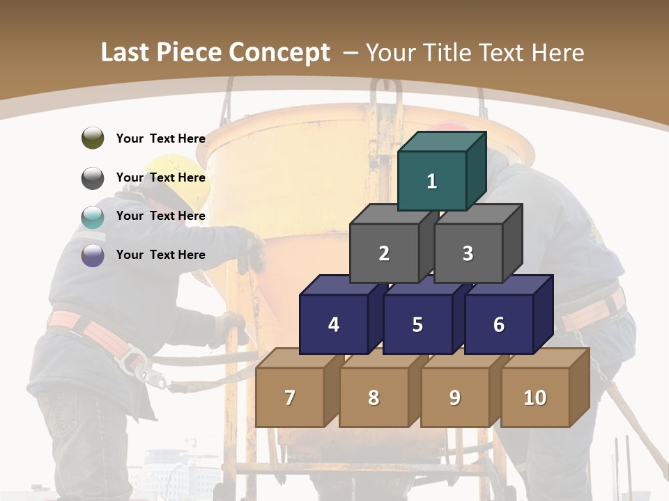 Cement Contractor Rig PowerPoint Template