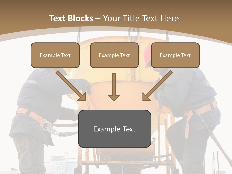 Cement Contractor Rig PowerPoint Template