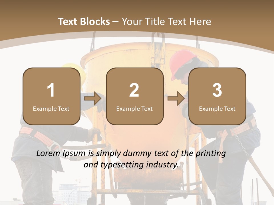 Cement Contractor Rig PowerPoint Template