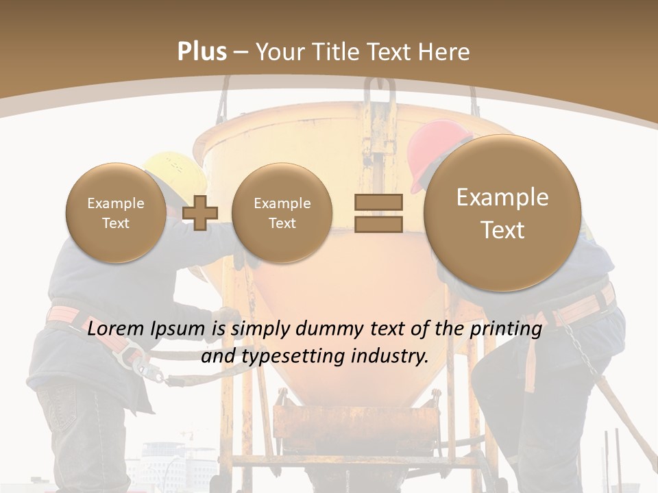Cement Contractor Rig PowerPoint Template