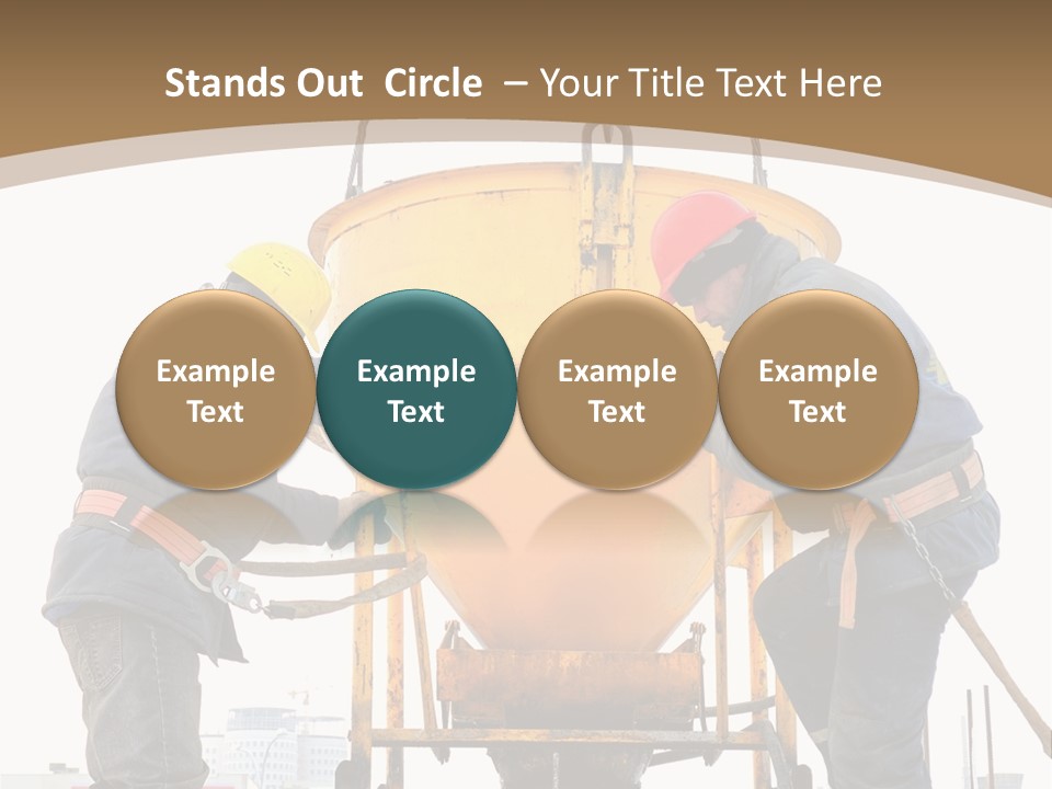 Cement Contractor Rig PowerPoint Template