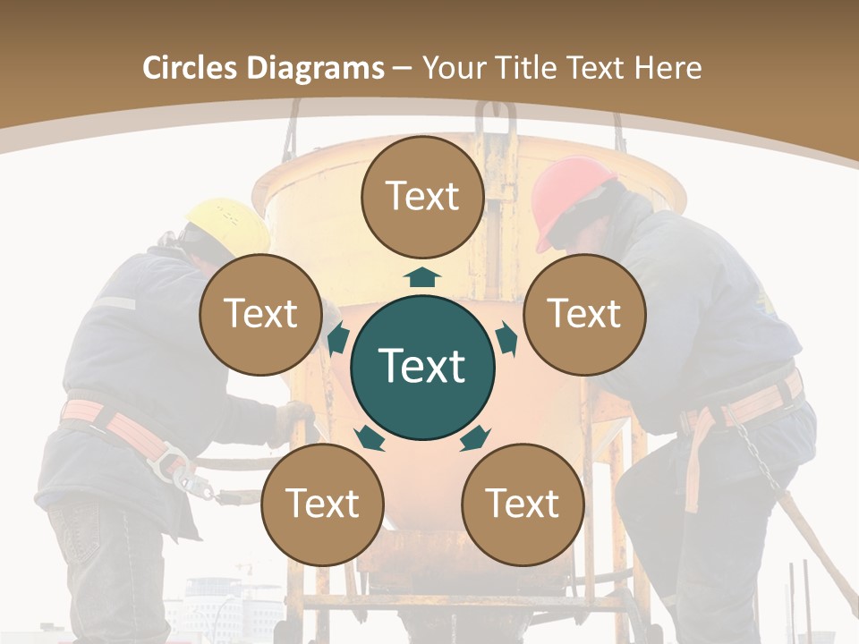 Cement Contractor Rig PowerPoint Template