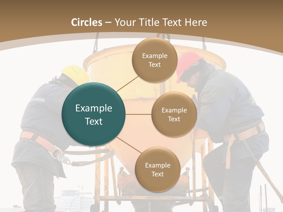 Cement Contractor Rig PowerPoint Template