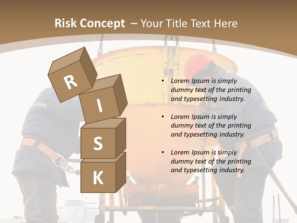 Cement Contractor Rig PowerPoint Template