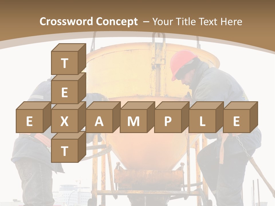 Cement Contractor Rig PowerPoint Template